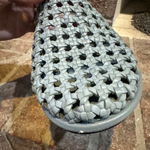 Free People Women's Freya Stormy Sea Slip On Flats Mule Shoes Size 7.5 - Picture 13 of 16